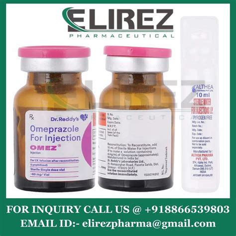 Omeprazole 40mg Injection Omez 40mg Injection At Rs 43piece