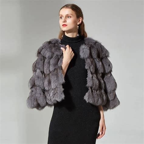 Buy Real Fur Coat Women Winter 2018 New Natural Cross