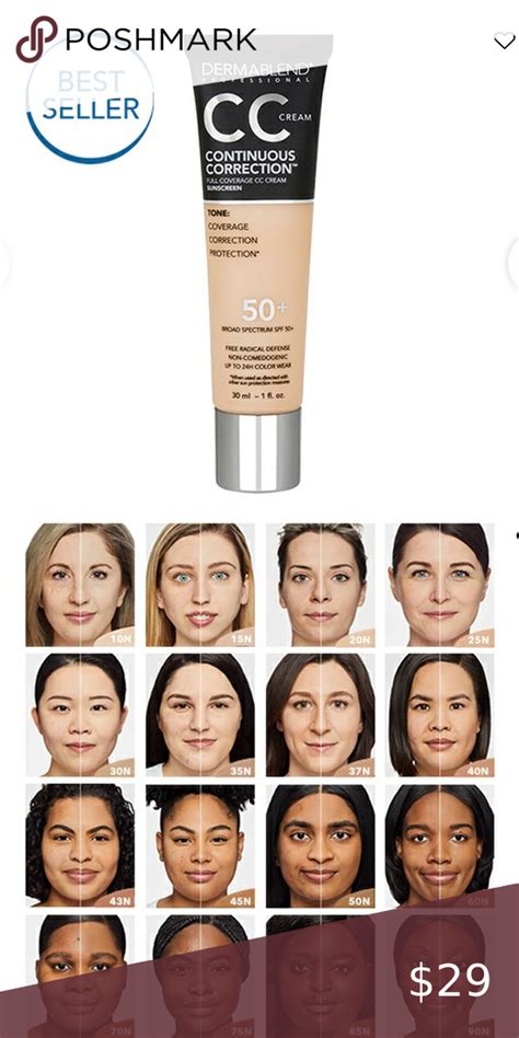 Dermablend Continuous Correction Cc Cream Spf 50 In Shade 25n In 2022