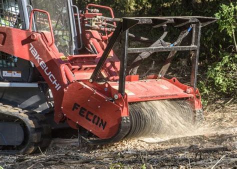 The unit uses a rotary drum equipped with a steel chipper teeth to remove and shred trees, brush and heavy vegetation. Skid Steer Mulchers | Forestry Mulchers, Grinders, Tree ...