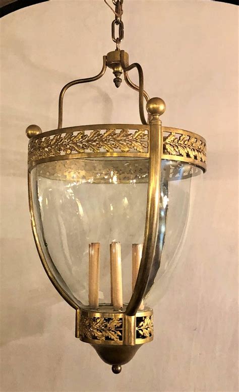 19th Century Bronze And Glass Bell Jar Large Chandelier At 1stdibs