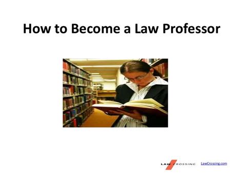 How To Become A Law Professor