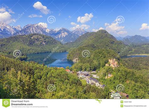 Bavaria Landscape Fussen Germany Stock Photo Image Of Nature