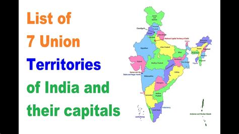 Union Territories India Map States
