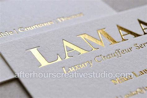 Foil Stamping Printing And Hot Foiling After Hours Creative