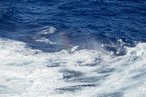 Spray Rainbow Of The Ocean Waves Stock Image Image Of Surf Maritime 89265165