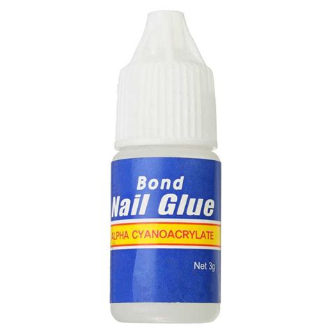Durable Glitter Nail Glue With Brush Nail Art Adhesive Supplies