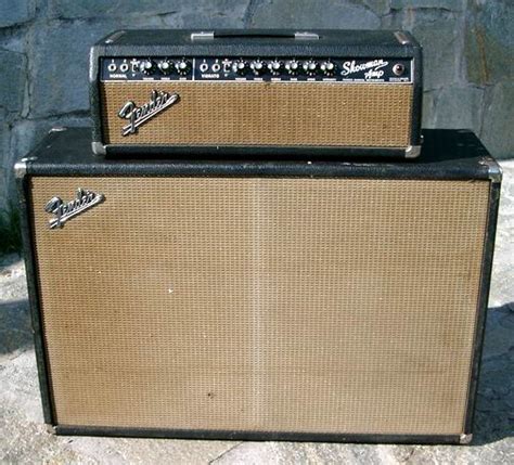 Fender Showman 1966 Blackface Showman Amp And Cabinet 2x15