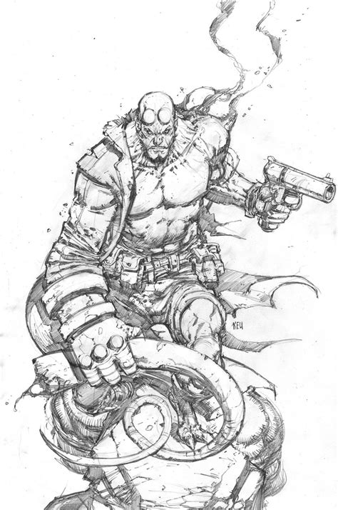 Hellboy01 Copy Hellboy Art Comic Book Artwork Comic Book Artists