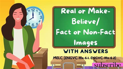 Real Or Make Believe Fact Or Non Fact Images With Activity And