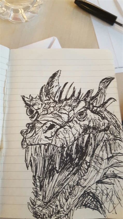 Dragon Doodle Doodles Dragon Takeout Container