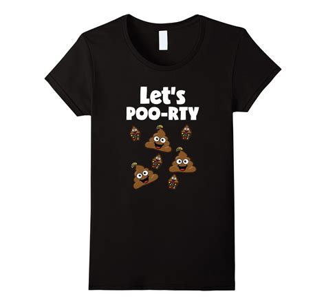 Funny Poop Emoji T Shirt Men Women Lets Poo Rty Kids