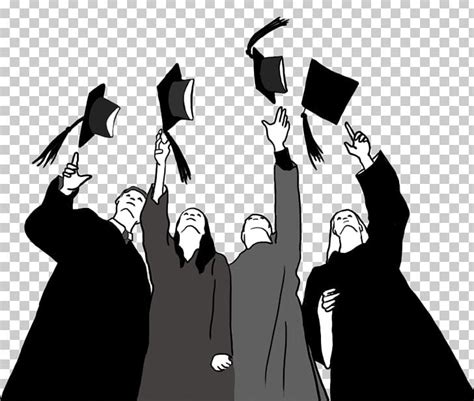 Square Academic Cap Graduation Ceremony Drawing Png Clipart Black And