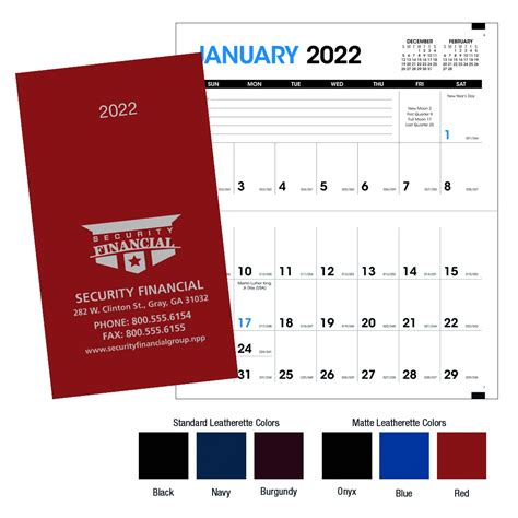 Monthly Pocket Planner Promotional Calendar