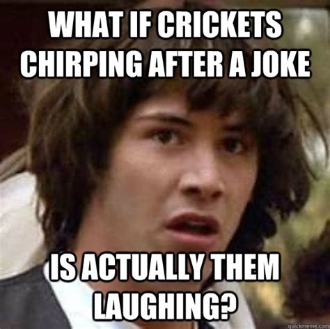 What If Crickets Chirping After A Joke Is Actually Them Laughing