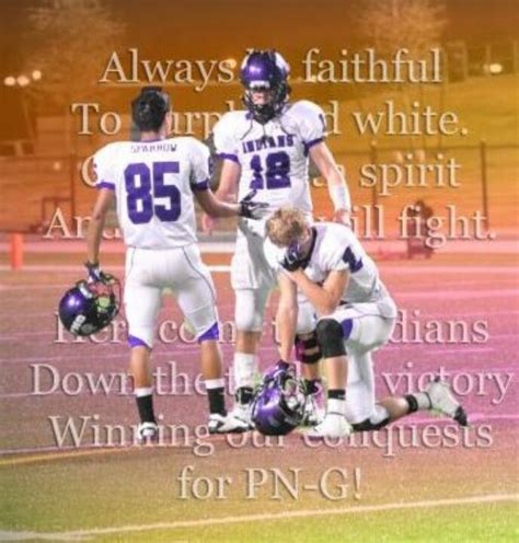 My Hometown Hs Football Team Png Indians Fight Song Love Our Indians Go Purple And White