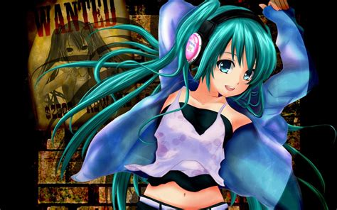 Fondos De Pantalla Vocaloid Auriculares Anime Chicas Descargar Imagenes