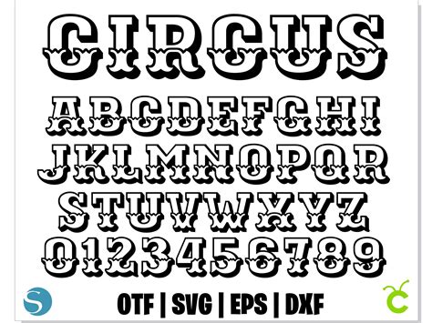 Circus Font Circus Font Svg Circus Font Otf Circus Font Inspire