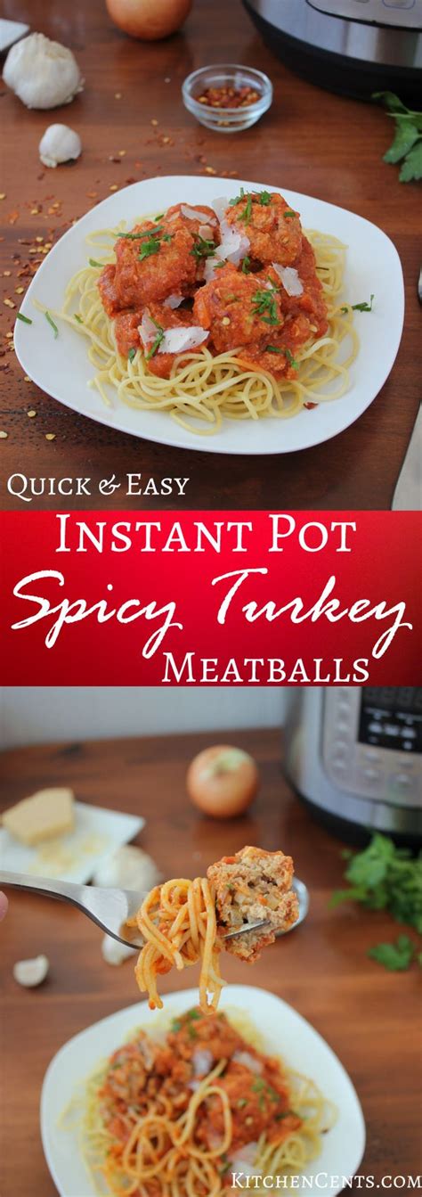 Measure 2 cups of turkey drippings in the instant pot pan. Easy Instant Pot Spicy Turkey Meatballs {with spaghetti ...