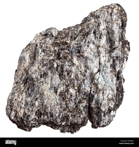 Macro Shooting Of Metamorphic Rock Specimens Quartz Biotite Schist