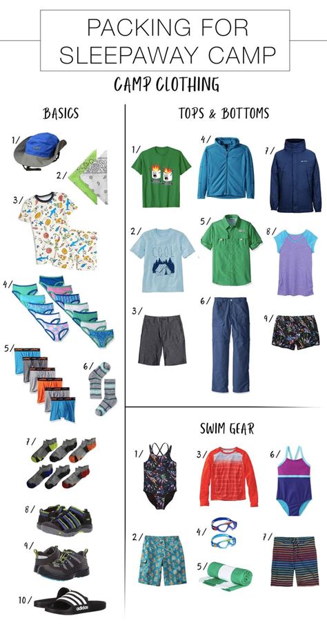 Lets Make It Easy A Shoppable Sleepaway Camp Packing List Mamas