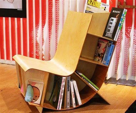 Reading Chair Book Rack Bookshelf Chair Creative Bookshelves