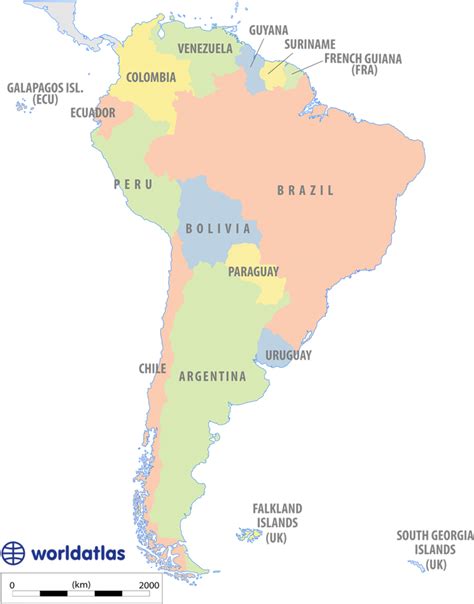 Download Political Map Of South America Map Of South America