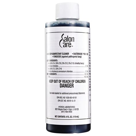 Salon Care Disinfectant Cleaner