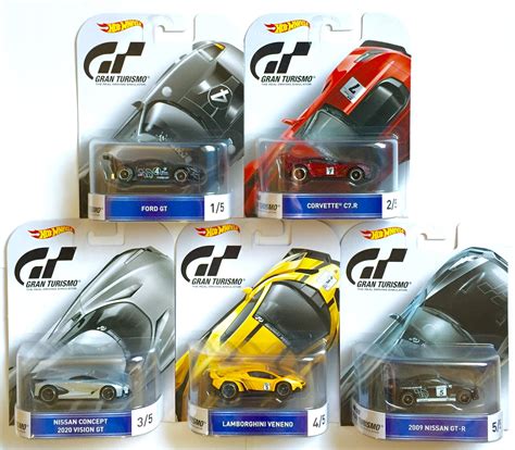 Buy Hot Wheels Gran Turismo Retro Entertainment Set Of 5 Ford GT