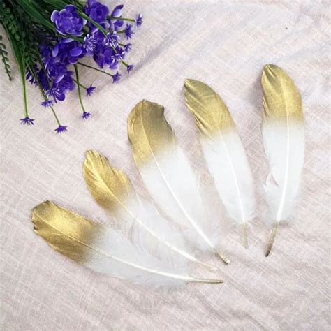 100 Pcs Goose Feather 15 20cm 6 8 Inch Accessory Plume Double Color