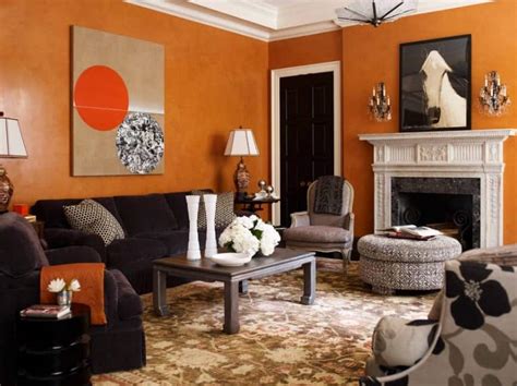 Famous Concept Orange And Grey And Beige Living Room Ideas