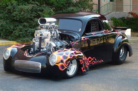 Rod With Flames Hot Rods Drag Racing Cars Drag Cars Custom Muscle