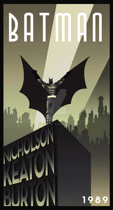 Batman Movie Art Deco By Rodolforever On Deviantart