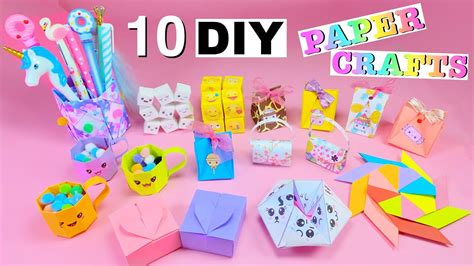 10 Diy Amazing Paper Crafts Ideas You Will Love School Suppliess Fidget Toys And More Youtube