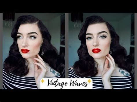 Vintage waves hair tutorial inspired by rita hayworth. Vintage Hair Tutorial Using Bendy Rollers - YouTube ...