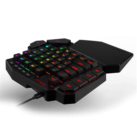 Redragon K585 Diti One Handed Rgb Mechanical Gaming Keyboard Blue Swi