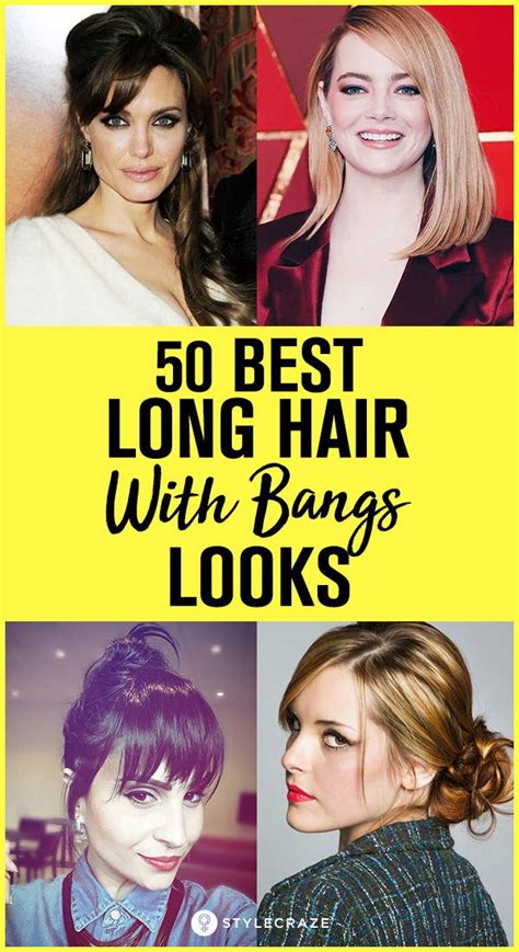 50 Best Long Hair With Bangs Looks For Women 2018 Hairstyle