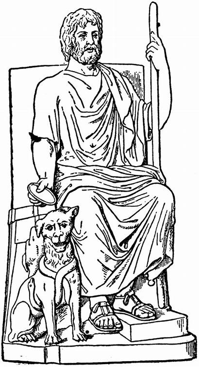Roman Gods Mythology Coloring Goddesses Printable Pluto