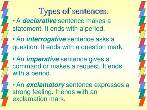 Ppt Types Of Sentences Powerpoint Presentation Free Download Id4622119