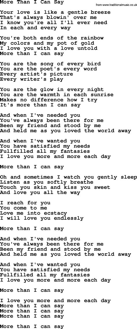 More than i can say (ost здравствуй, папа, новый год) — leo sayer. Dolly Parton song: More Than I Can Say, lyrics