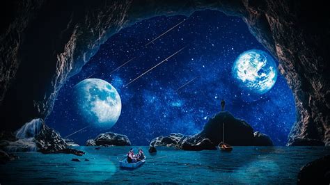 Photoshop Manipulation Space From Cave Youtube