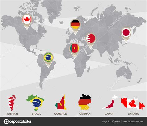 A ttservices é a única empresa autorizada pelo governo canadense a dar suporte aos solicitantes de visto no brasil. Wereldkaart met Bahrein (Bahrain), Brazilië, Cameron ...