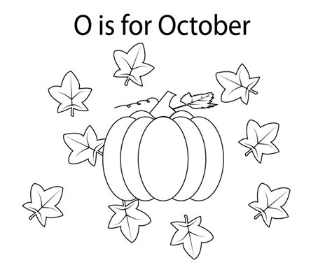 Top 10 October Coloring Pages For Preschoolers Kindergarten Adults