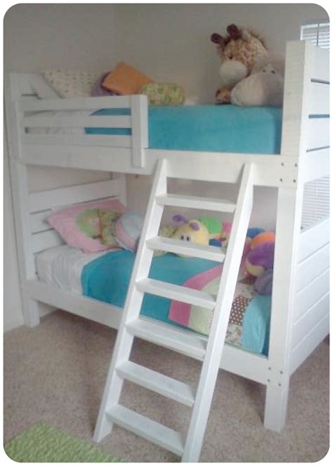 You'll notice that the colour scheme is very simple with the structure of the stairs making the statement. Ana White | Side Street Bunk Beds - Modified Ladder - DIY Projects