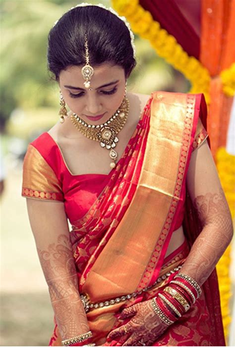 Best South Indian Sarees For A Flawless Bridal Look South Indian Wedding Saree Wedding Saree