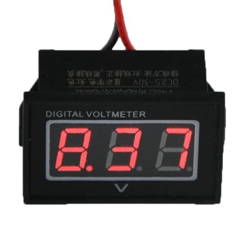 Hot Red Led Waterproof Monitor 12 Volt Battery Meter 25 30v Dc Auto