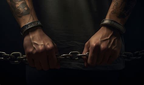 Premium Ai Image Tattooed Gangster Hand Holding A Chain Ai Generative
