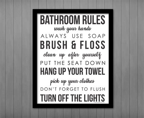Printable Bathroom Etiquette Signs Printable Word Searches
