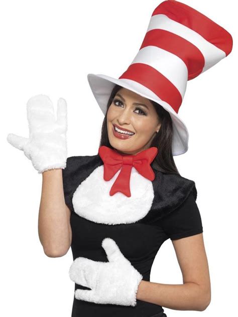 Cat In The Hat Costume Kit For Adults By Smiffys 42921 Karnival