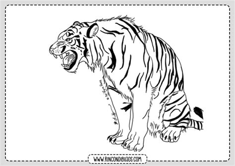 Imagenes Tigres Para Colorear Rincon Dibujos
